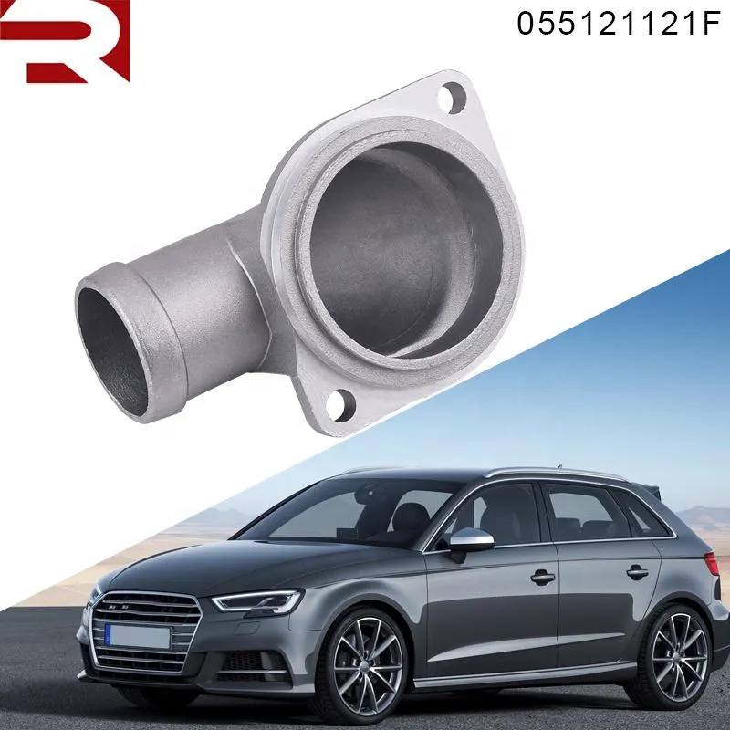 Aluminium Coolant Water Hose Connector Water Pipe Neck Fit for VW Jetta Passat Transporter Golf Audi Seat Toledo 055121121f